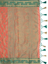 Mimosa Women's Woven Design Kanjivaram Art Silk Saree With Blouse Piece : SA0000943GJ