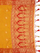 Mimosa Women's Woven Design Kanjivaram Art Silk Saree With Blouse Piece : SA0000944GD