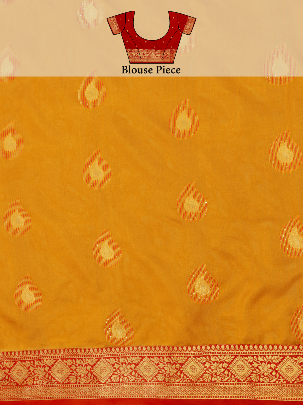 Mimosa Women's Woven Design Kanjivaram Art Silk Saree With Blouse Piece : SA0000944GD