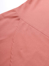 Mimosa Women Pink Solid A-Line Layered Top