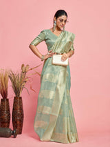 Mimosa Women's Woven Design Banarasi Art Silk Saree With Blouse Piece : SA00001217ANFREE