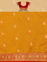Mimosa Women's Woven Design Kanjivaram Art Silk Saree With Blouse Piece : SA0000944GD