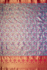 Mimosa Women's Woven Design Kanjivaram Style Art Silk Saree With Blouse Piece : SA00001810ANFREE
