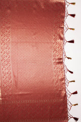 Mimosa Women's Woven Design Kanjivaram Style Art Silk Saree With Blouse Piece : SA00001587TSFREE