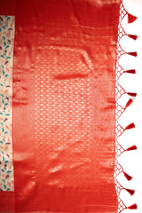 Mimosa Women's Woven Design Kanjivaram Style Art Silk Saree With Blouse Piece : SA00001596OFWFREE