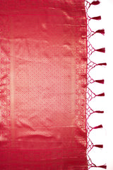 Mimosa Women's Woven Design Kanjivaram Style Art Silk Saree With Blouse Piece : SA00001592RNFREE