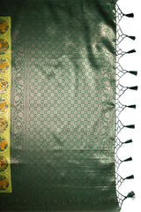 Mimosa Women's Woven Design Patola Style Art Silk Saree With Blouse Piece : SA00001656LRFREE