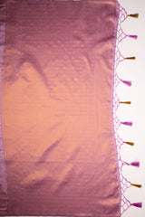 Mimosa Women's Woven Design Kanjivaram Style Art Silk Saree With Blouse Piece : SA00001762PNKFREE