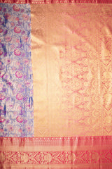 Mimosa Women's Woven Design Kanjivaram Style Art Silk Saree With Blouse Piece : SA00001827RBFREE