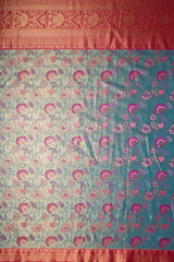 Mimosa Women's Woven Design Kanjivaram Style Art Silk Saree With Blouse Piece : SA00001827ANFREE