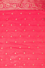 Mimosa Women's Woven Design Banarasi Style Art Silk Saree With Blouse Piece : SA00001588PNKFREE