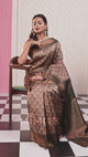 Mimosa Women's Woven Design Kanjivaram Style Art Silk Saree With Blouse Piece : SA00001790PCFREE