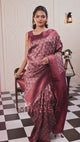 Mimosa Women's Woven Design Kanjivaram Style Art Silk Saree With Blouse Piece : SA00001790MJFREE