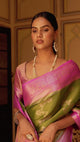 Mimosa Women's Woven Design Kanjivaram Style Art Silk Saree With Blouse Piece : SA0000394GRNFREE