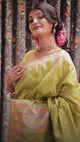 Mimosa Women's Woven Design Kanjivaram Style Art Silk Saree With Blouse Piece : SA00001667OLFREE