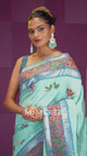 Mimosa Women's Woven Design Banarasi Style Art Silk Saree With Blouse Piece : SA00001992BLUFREE