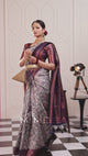 Mimosa Women's Woven Design Kanjivaram Style Art Silk Saree With Blouse Piece : SA00001644GYFREE