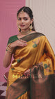 Mimosa Women's Woven Design Kanjivaram Style Art Silk Saree With Blouse Piece : SA00001778YLWFREE