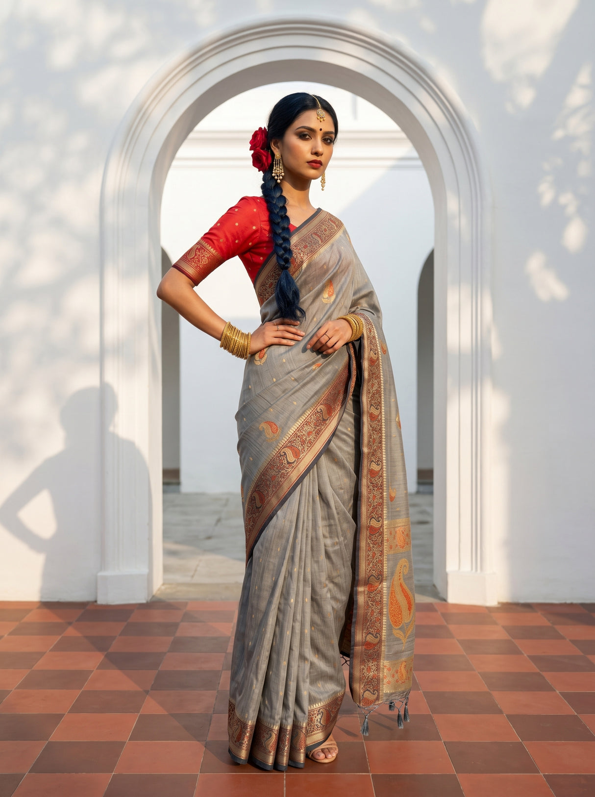 MIMOSA Saree Saree — pose 4 styling detail