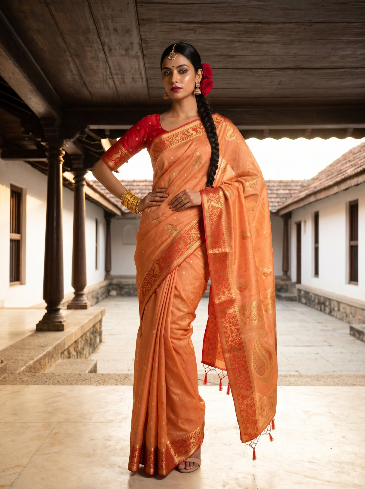 MIMOSA Saree Saree — pose 4 styling detail