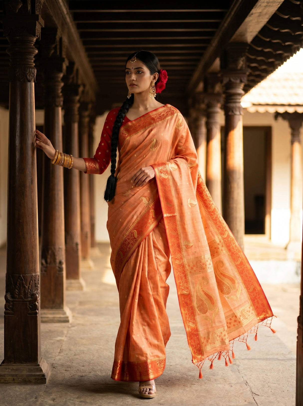 MIMOSA Saree Saree — pose 6 styling detail