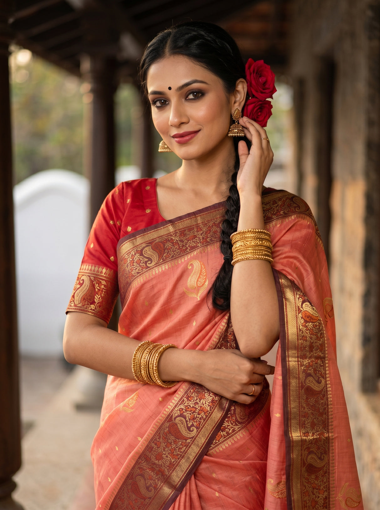 MIMOSA Saree Saree — pose 10 styling detail