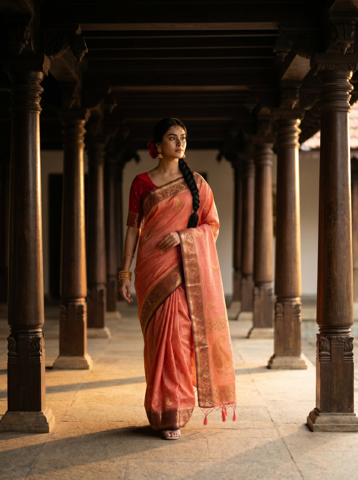 MIMOSA Saree Saree — pose 6 styling detail