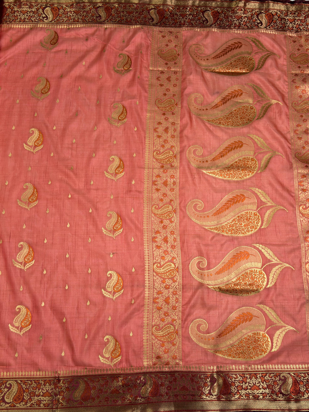MIMOSA Saree Saree — pallu and zari work detail