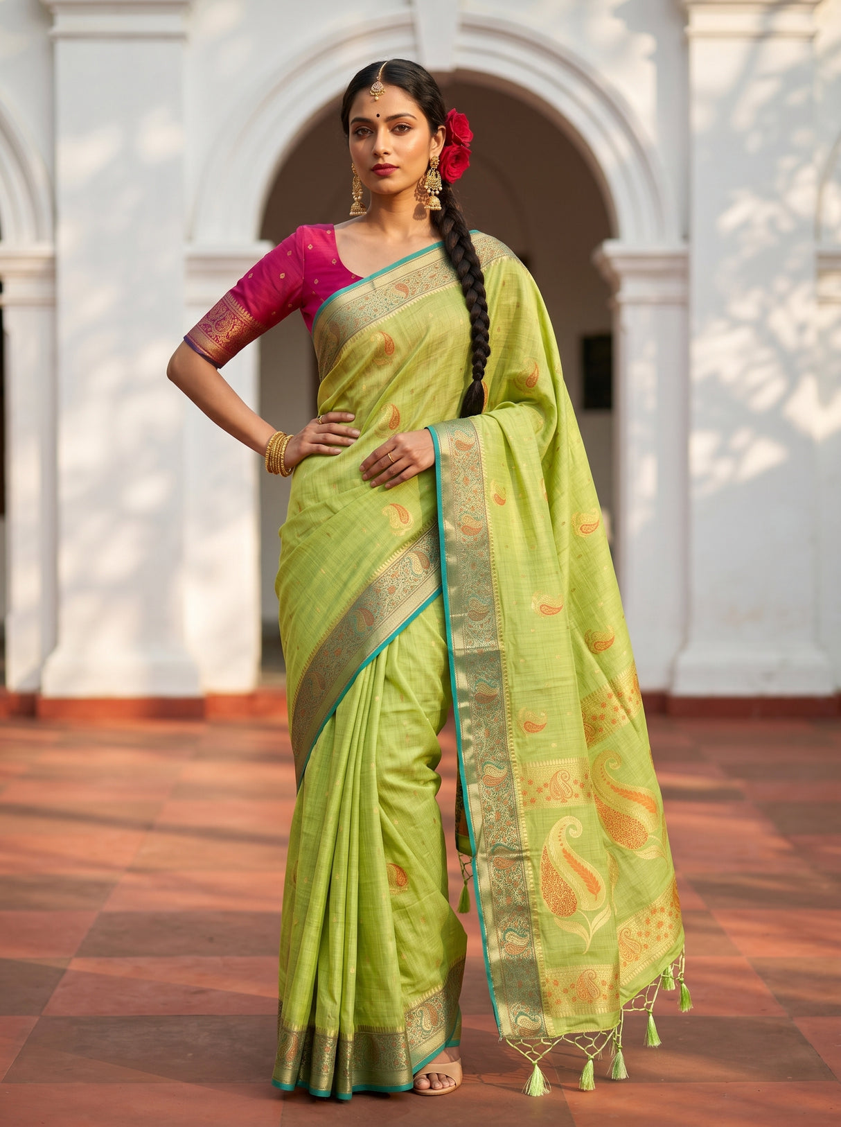 MIMOSA Saree Saree — pose 4 styling detail