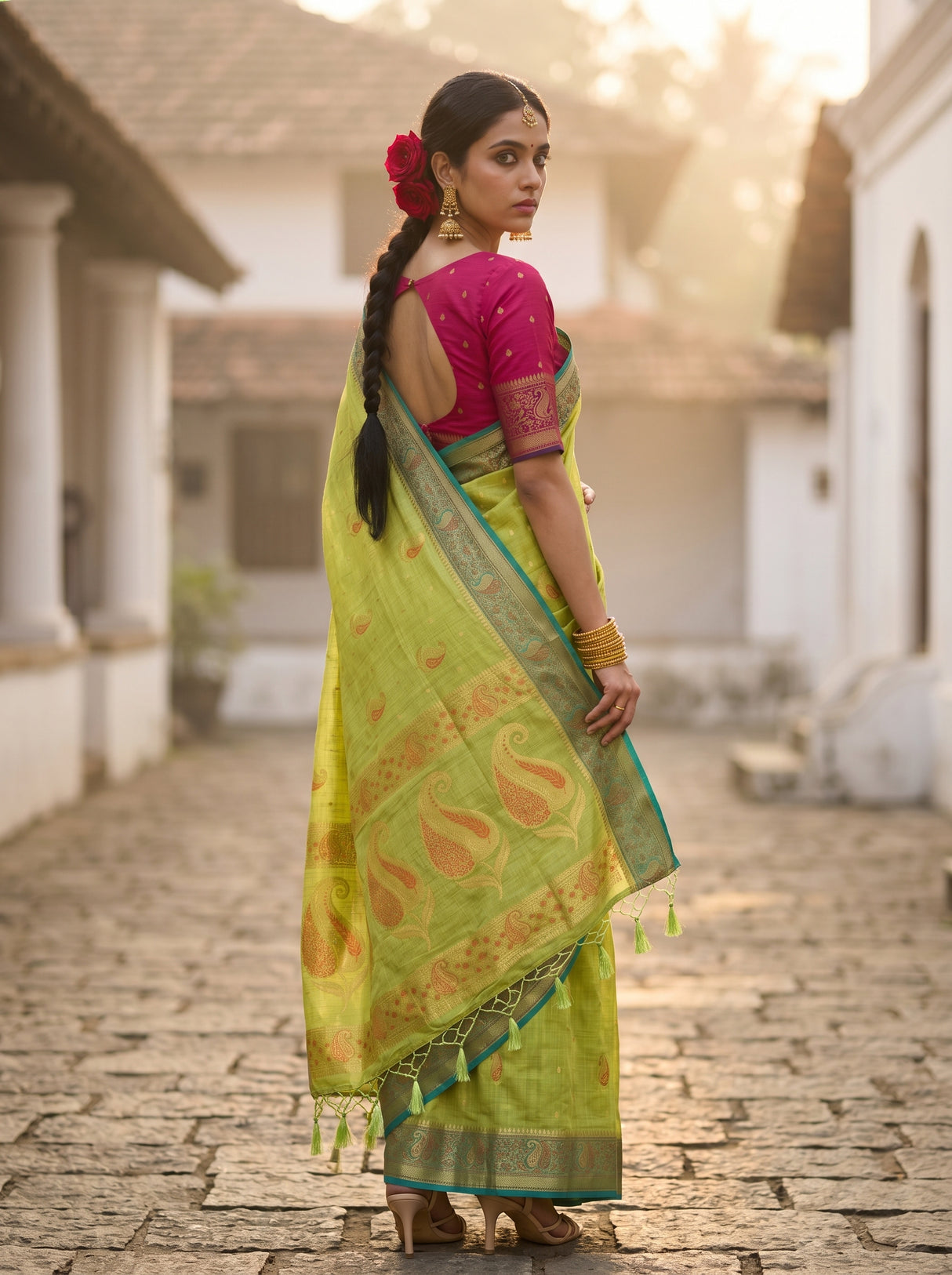 MIMOSA Saree Saree — pose 7 styling detail