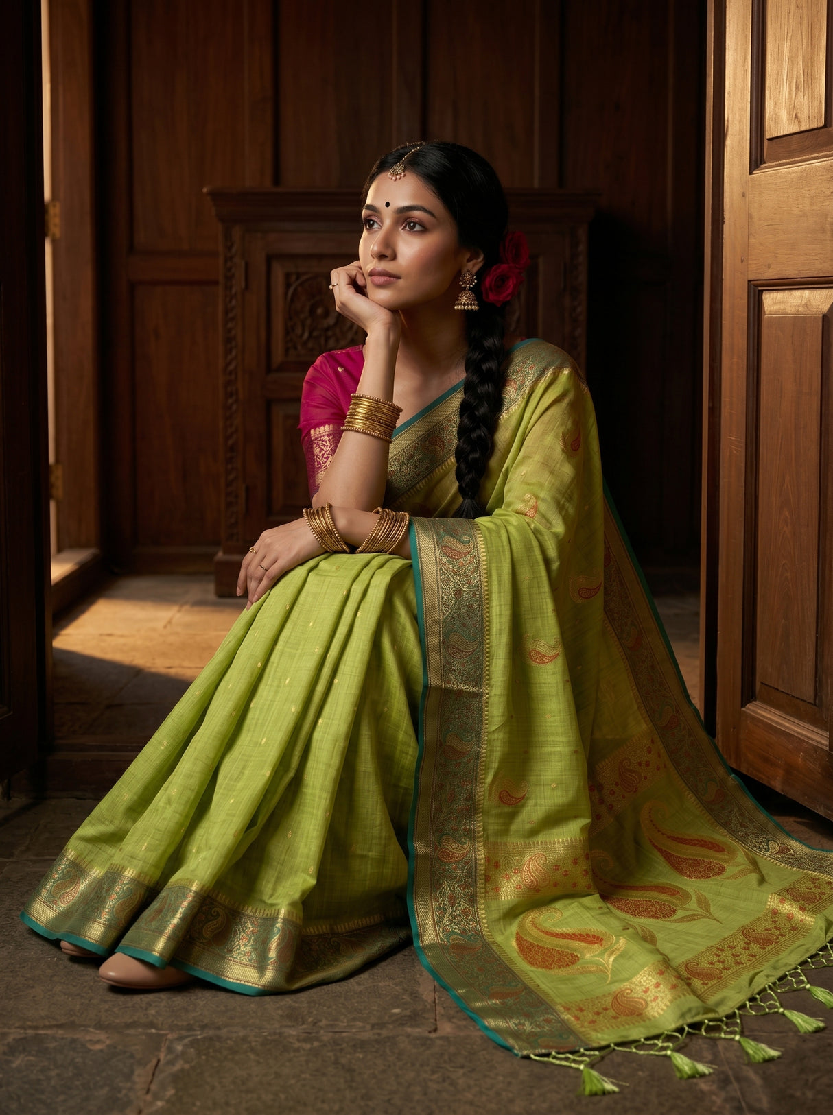 MIMOSA Saree Saree — pose 8 styling detail