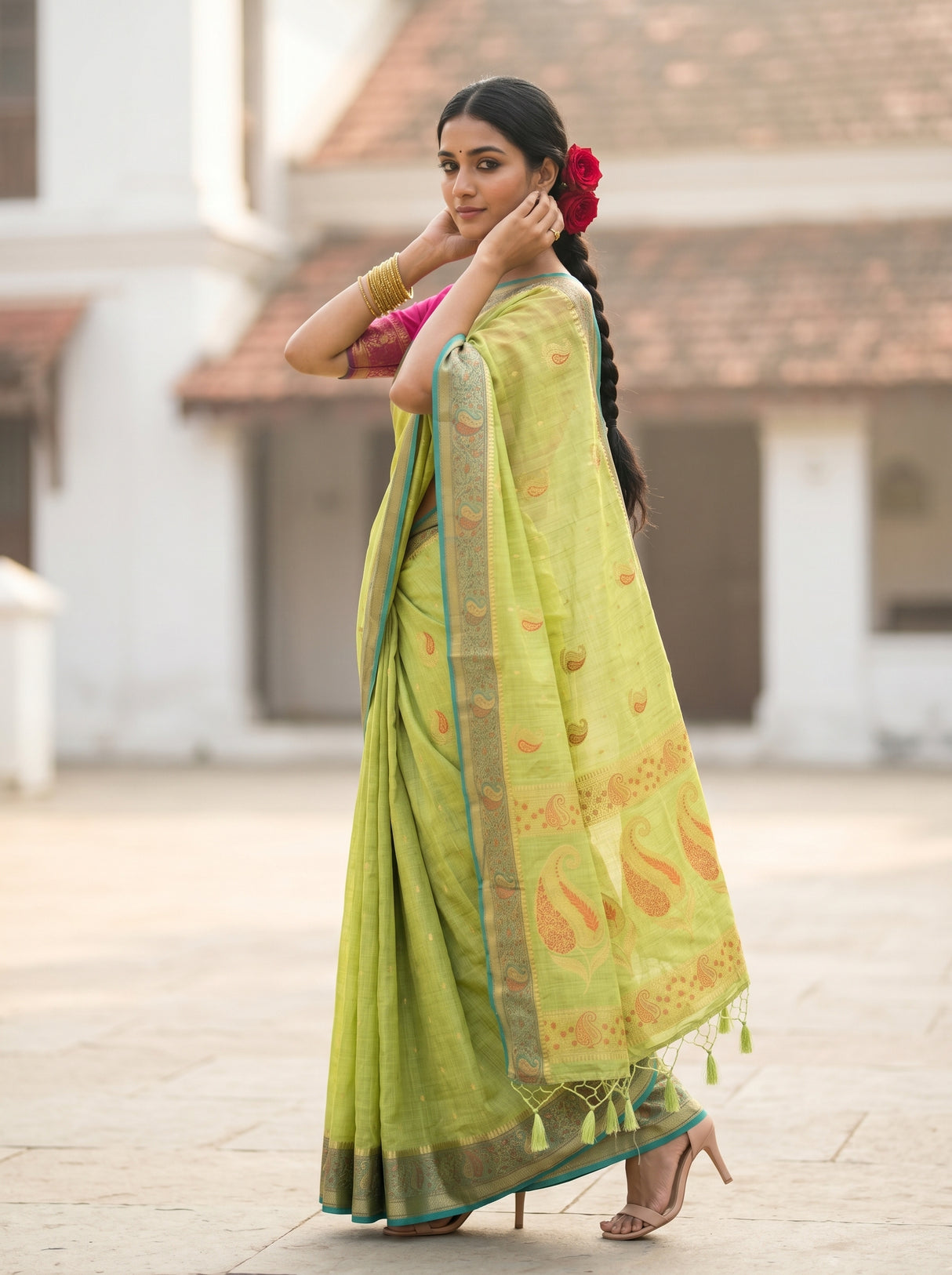MIMOSA Saree Saree — pose 9 styling detail