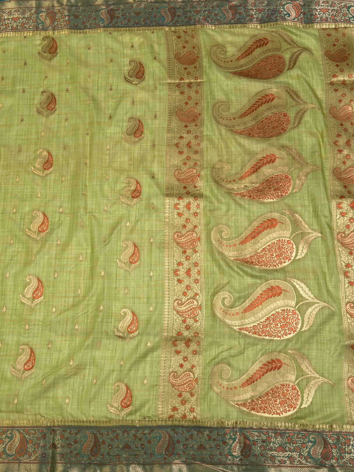 MIMOSA Saree Saree — pallu and zari work detail