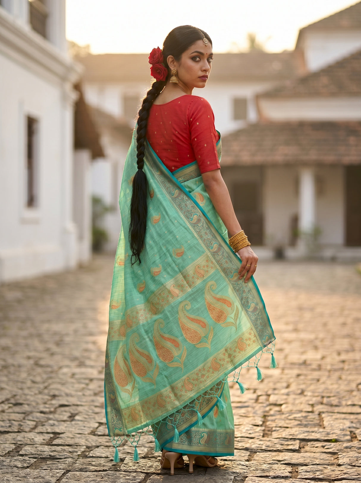 MIMOSA Saree Saree — pose 7 styling detail
