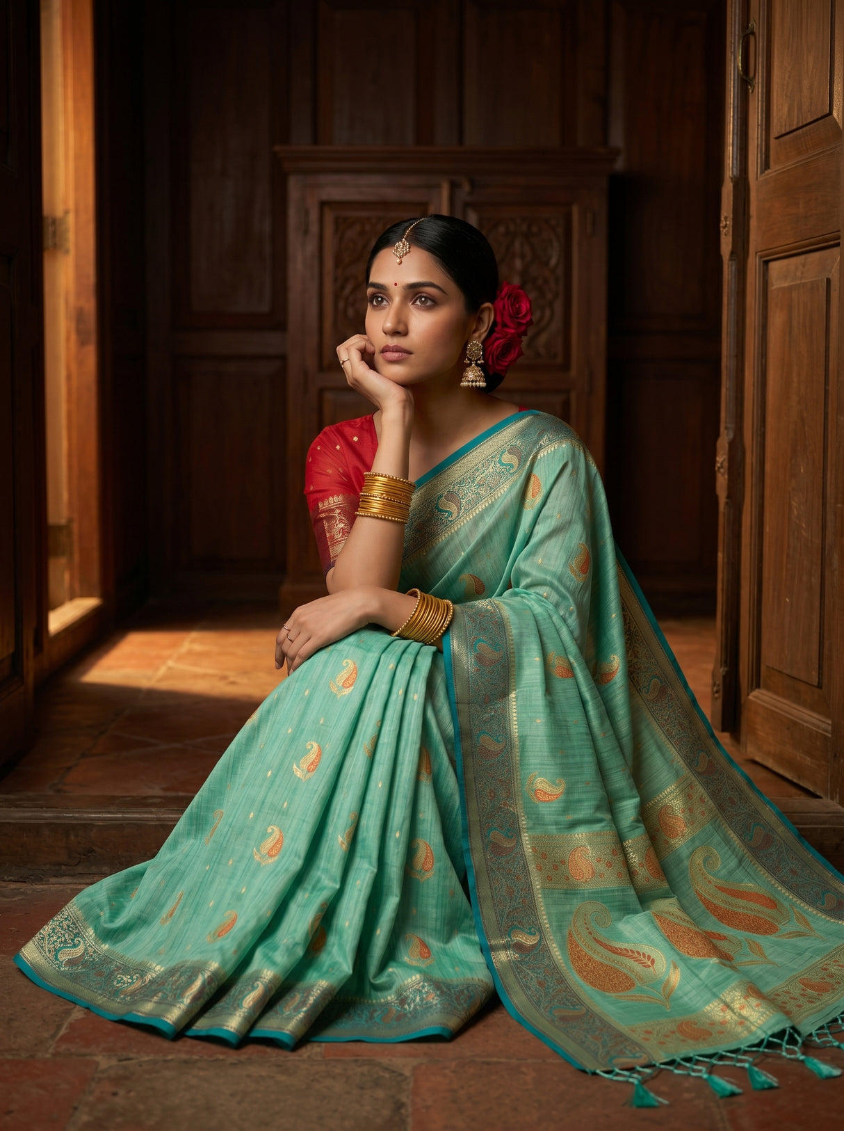 MIMOSA Saree Saree — pose 8 styling detail