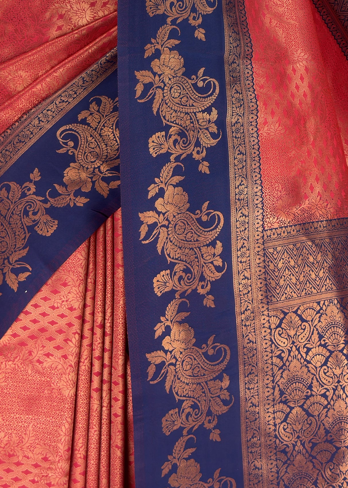 MIMOSA Gajari Kanjivaram Art silk Saree — fleets shot full lifestyle