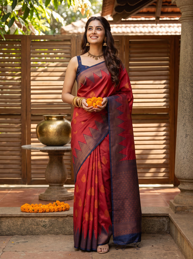 Gajari  Saree