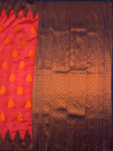 MIMOSA Gajari Saree Saree — pallu and zari work detail