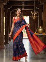 MIMOSA Navy Saree Saree — pose 5 styling detail