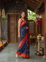 MIMOSA Navy Saree Saree — pose 9 styling detail