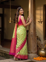 MIMOSA Pista Saree Saree — pose 7 styling detail
