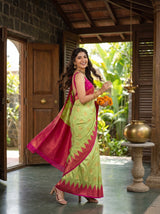 MIMOSA Pista Saree Saree — pose 9 styling detail