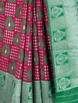 MIMOSA Rani Banarasi Art Silk Saree — fleets shot full lifestyle