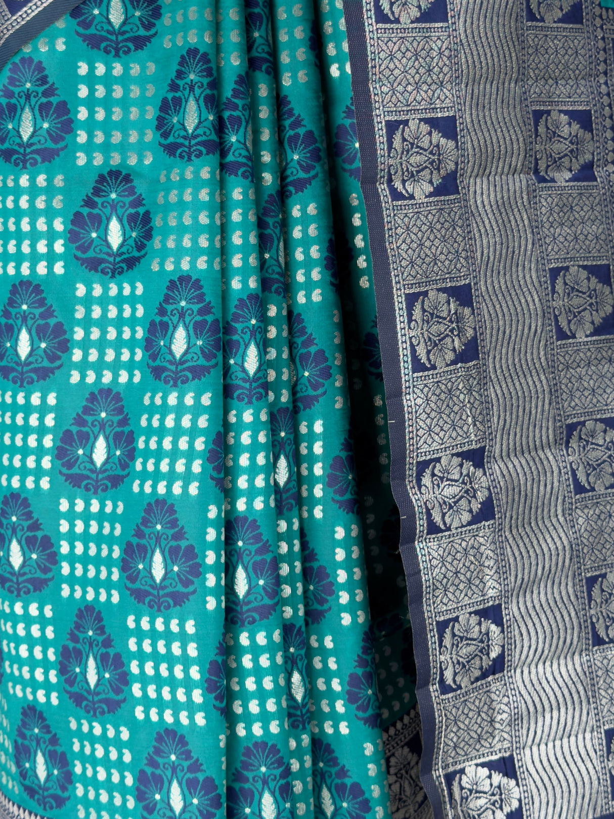 MIMOSA Sapphire Banarasi Art Silk Saree — fleets shot full lifestyle