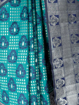 MIMOSA Sapphire Banarasi Art Silk Saree — fleets shot full lifestyle