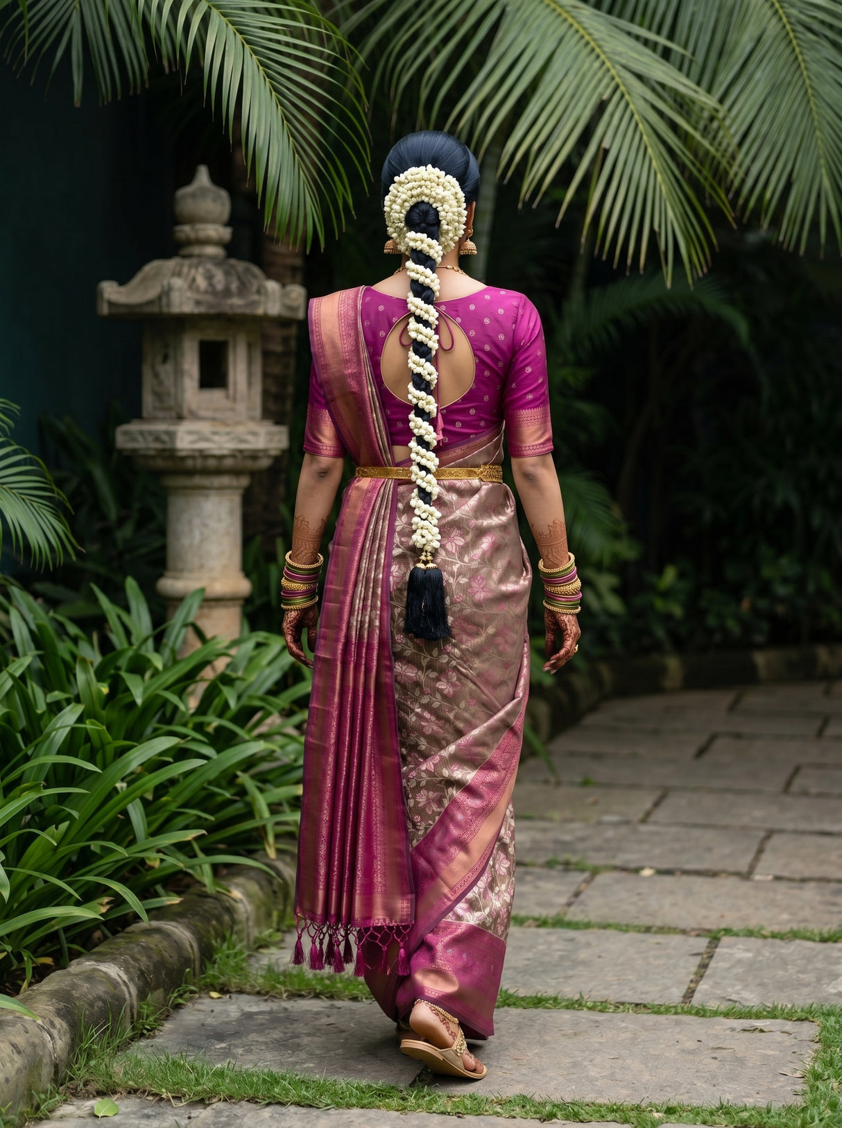 MIMOSA Saree Saree — pose 2 styling detail