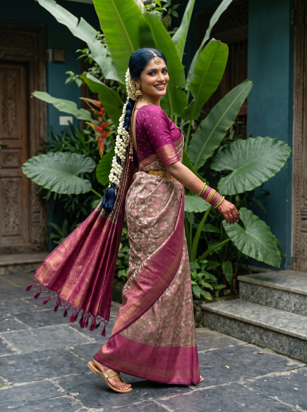 MIMOSA Saree Saree — pose 9 styling detail