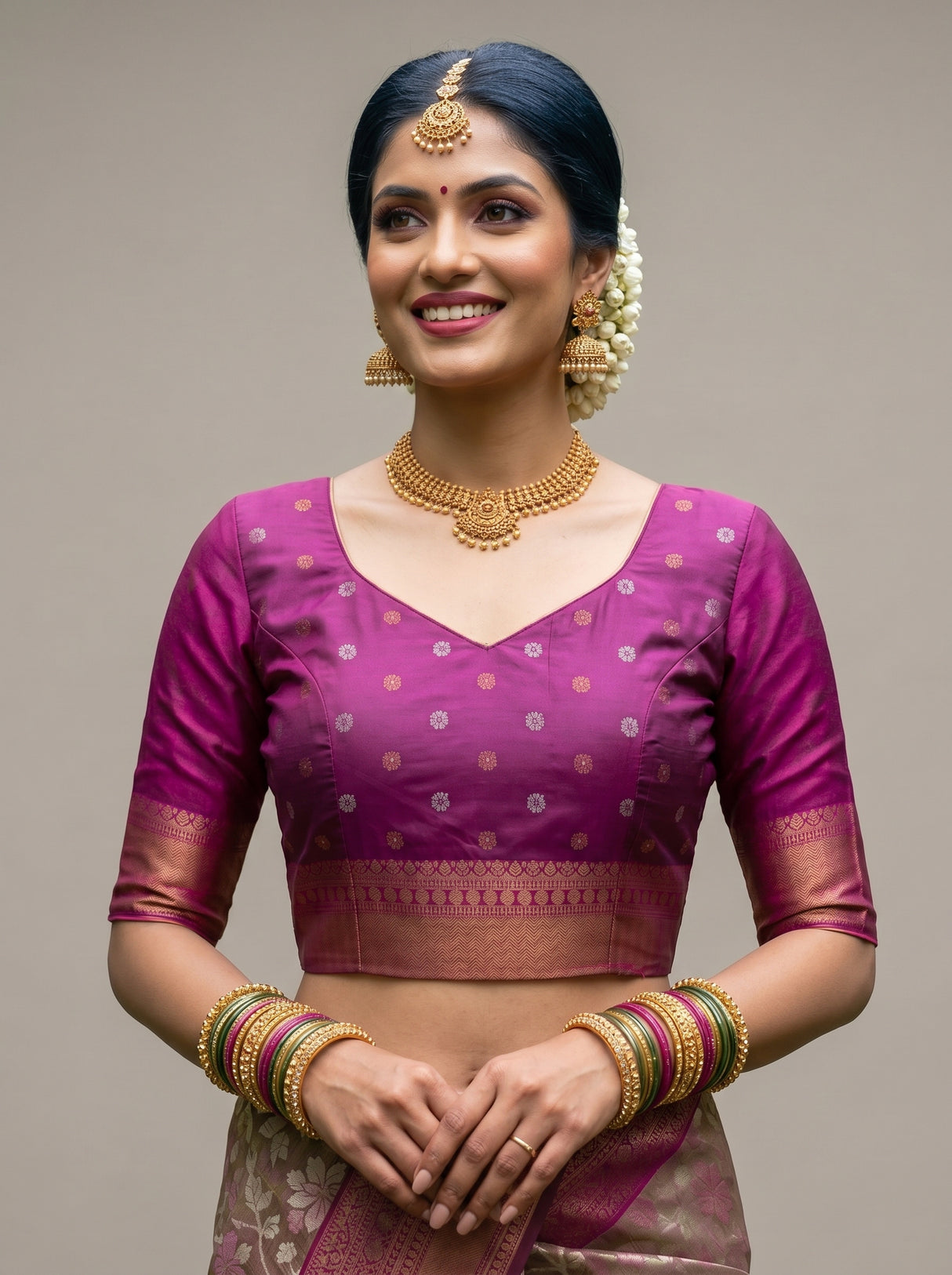 MIMOSA Saree Saree — blouse close-up