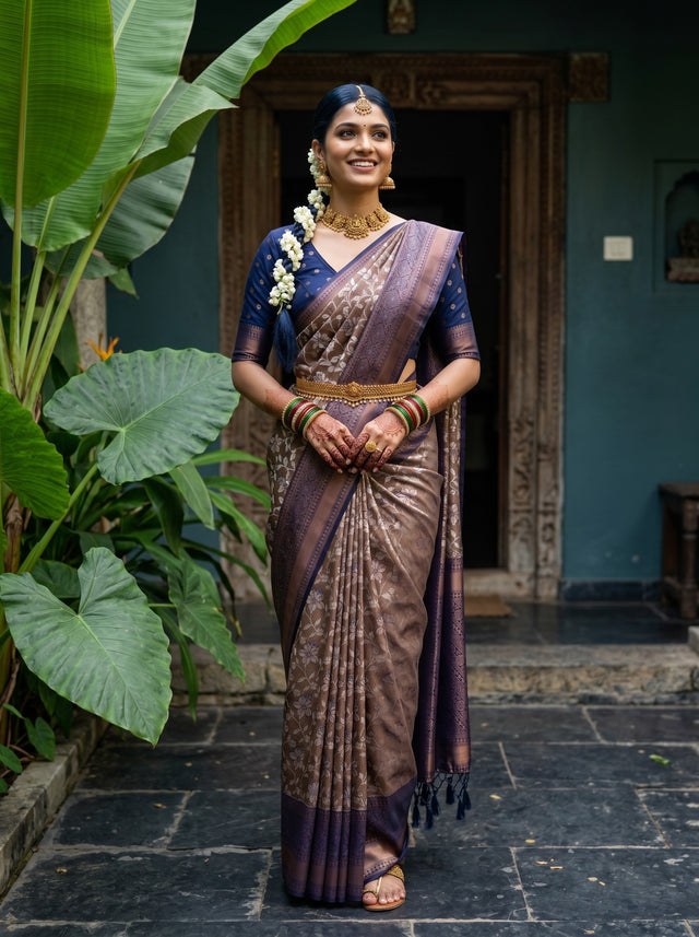 MIMOSA Saree Saree — front view on mannequin