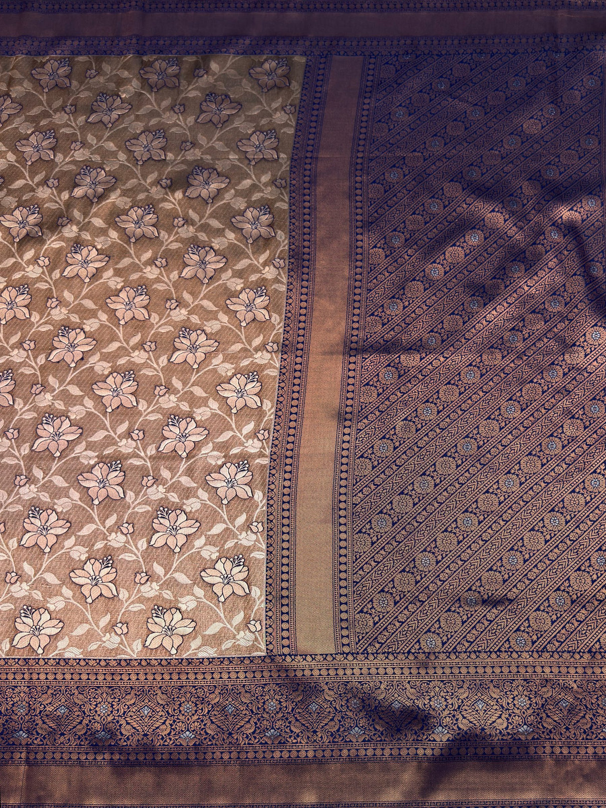 MIMOSA Saree Saree — pallu and zari work detail